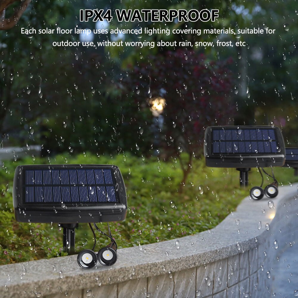 Solar Lights Outdoor Waterproof Lawn Lamps Spotlights Pathway 2/10 in 1 Landscape Lighting Garden Decoration Patio Yard Light