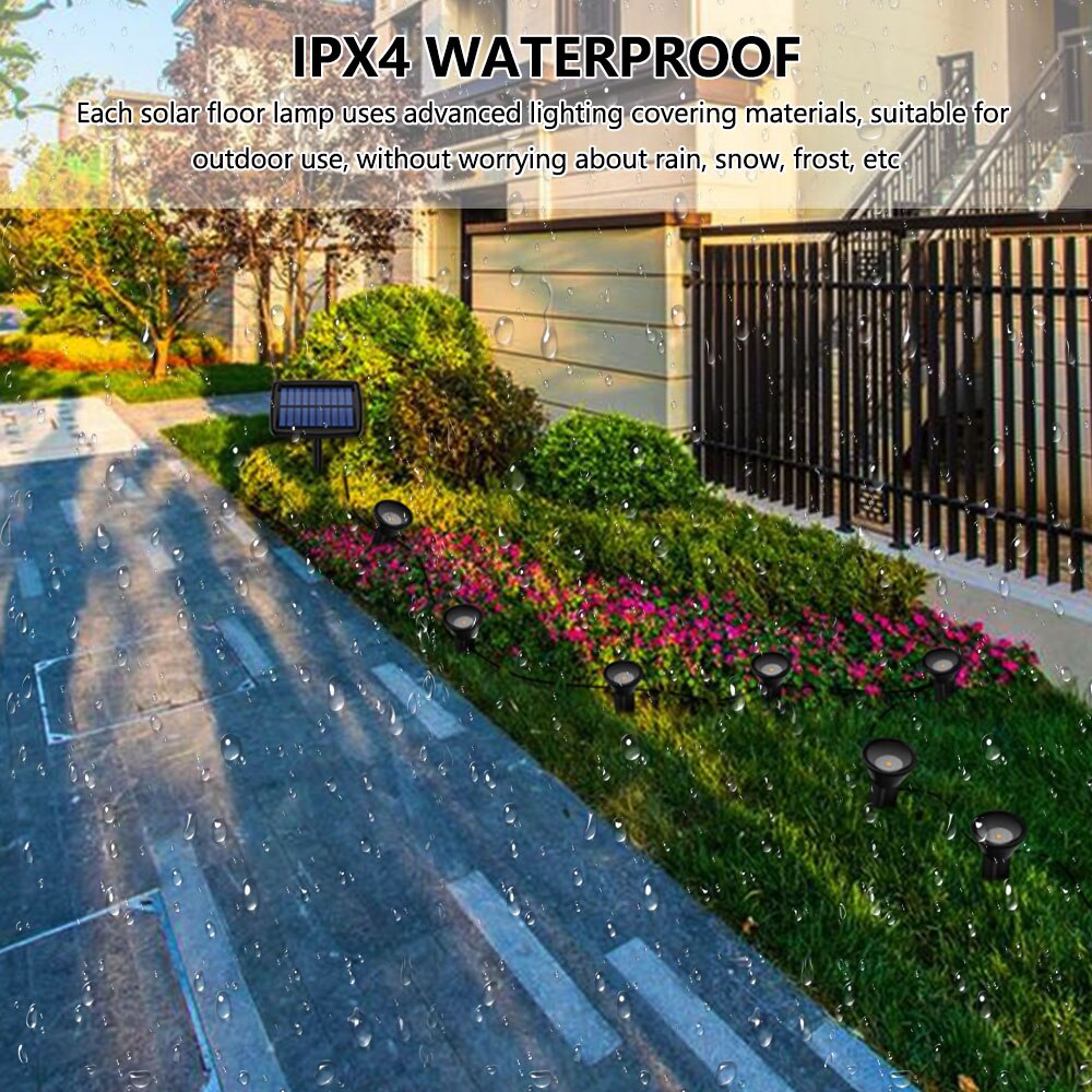 Solar Lights Outdoor Waterproof Lawn Lamps Spotlights Pathway 2/10 in 1 Landscape Lighting Garden Decoration Patio Yard Light