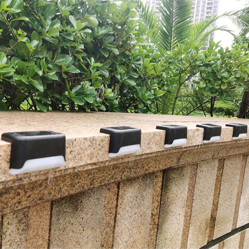 Solar Lights Solar Step Lights Outdoor Waterproof Led Solar Power Garden Light Lamp decoration for Patio Stair Garden Yard Fence