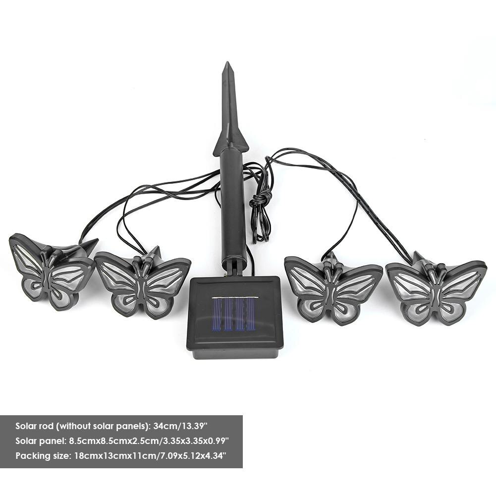 Waterproof Solar LED Butterfly Lawn Light Multi-function Stable Operation Reliable Outdoor Courtyard Yard Landscape Lamp