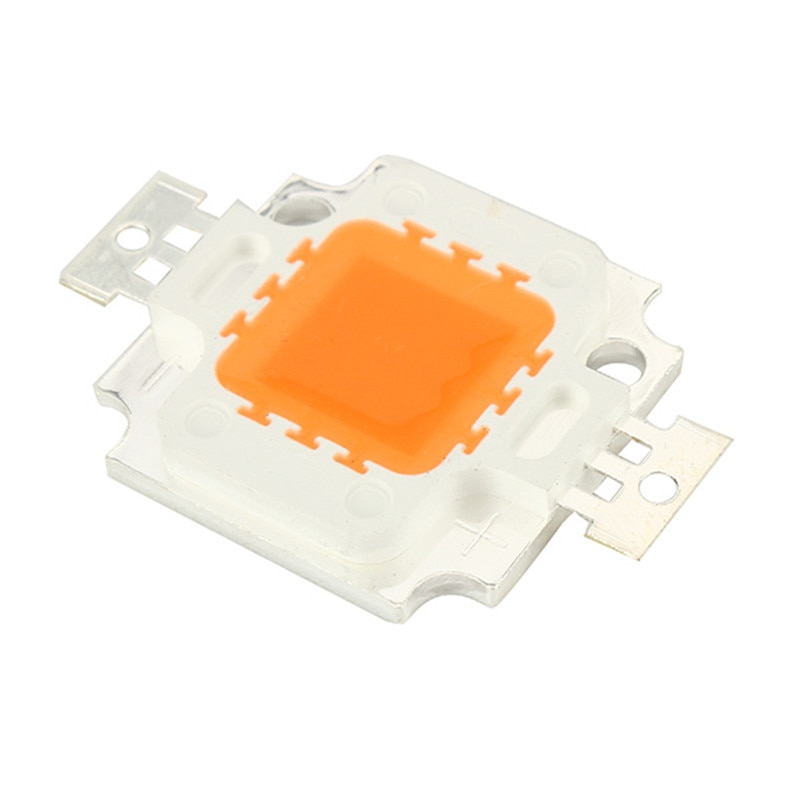 2pcs Grow Light Beads Full Spectrum 9-12V 10W LED Chips Plant Lamp Diodes Growth Lighting for Garden Flowering Hydroponics 900mA