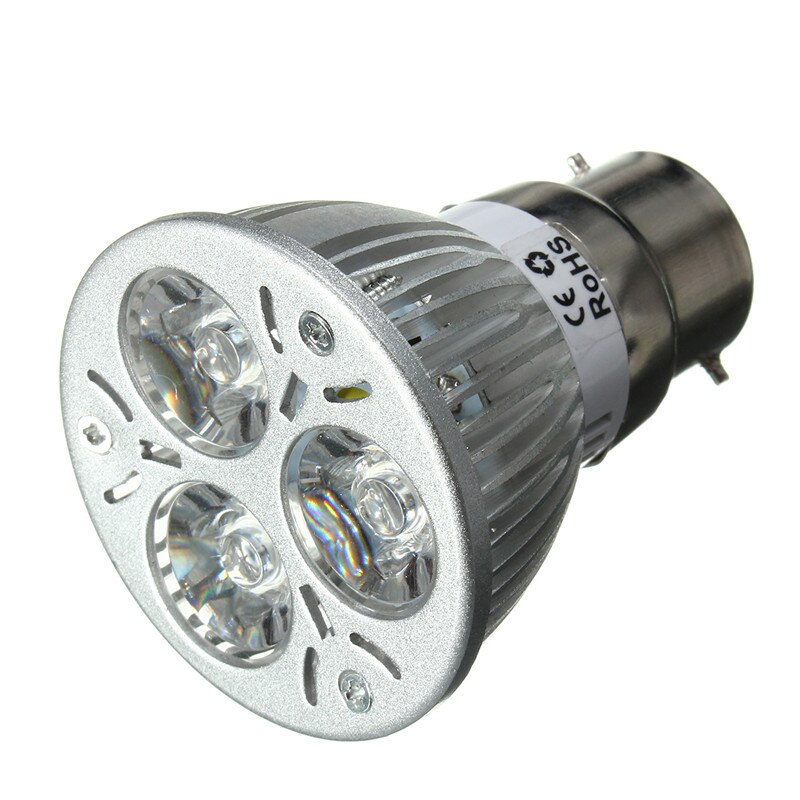 LED Grow Light E27 B22 GU10 3W AC85-265V UV Ultraviolet Purple LED Spotlight Bulb Plant Lamp for Greenhouse Hydroponics System