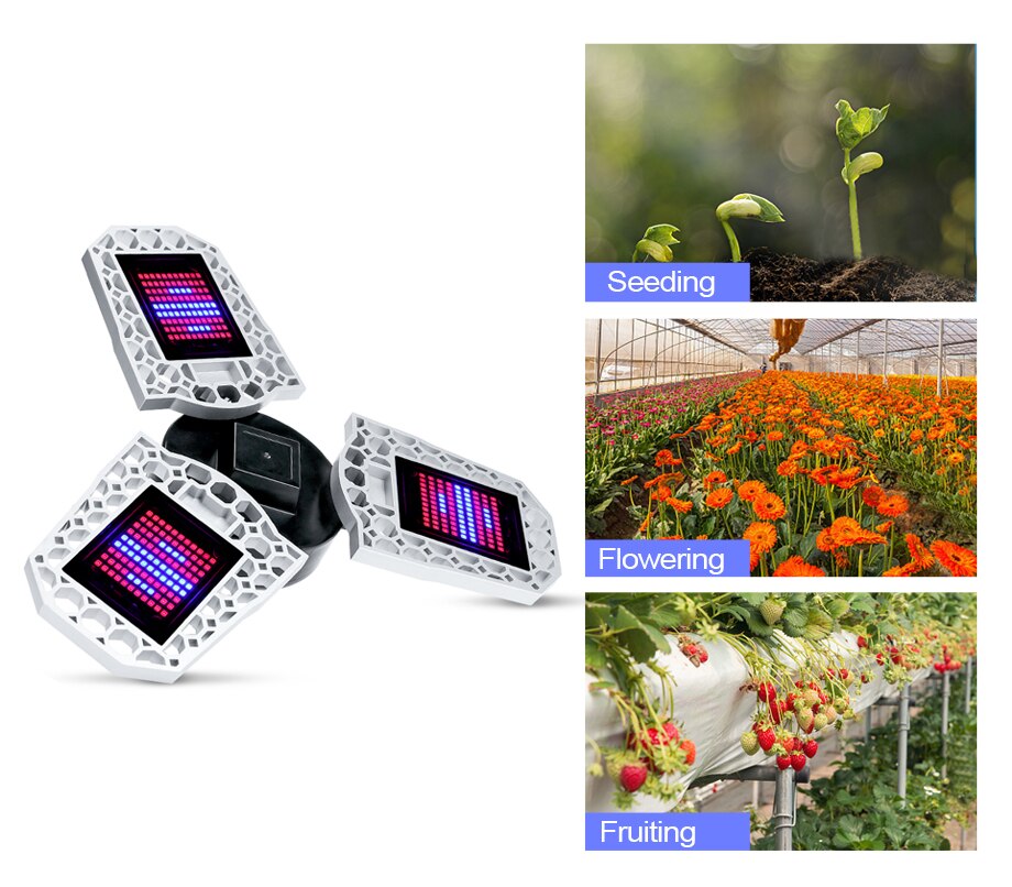 LED Phyto Lamp E27 100W 200W 300W Full Spectrum LED Grow Light AC100-277V Horticole for Indoor Seedlings Flower Grow Tent Box