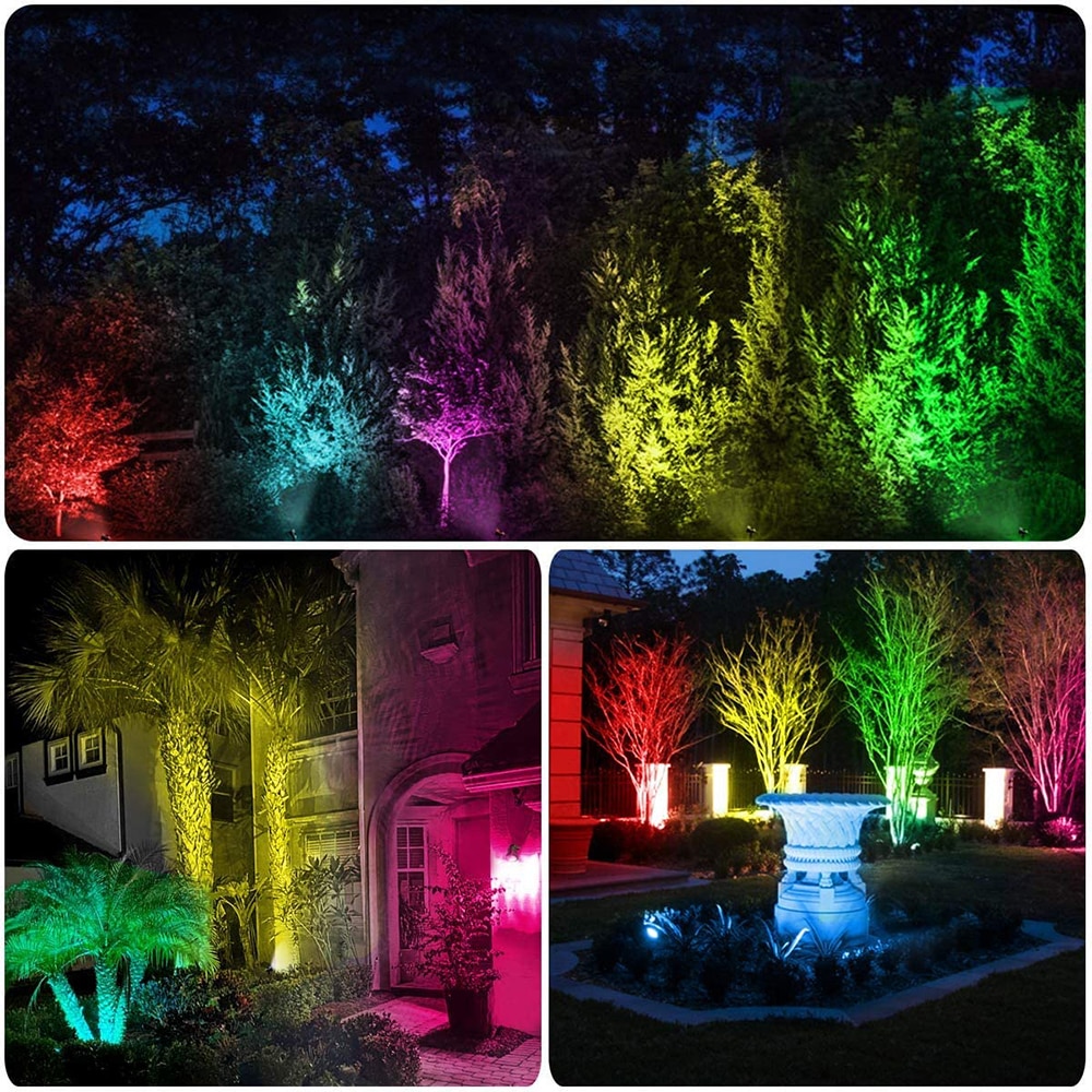 1 TO 4 RGB Outdoor Solar Landscape Light LED IP65 Waterproof Solar Lamp Automatic On/Off Solar Wall Light Garden Patio Lawn Lamp