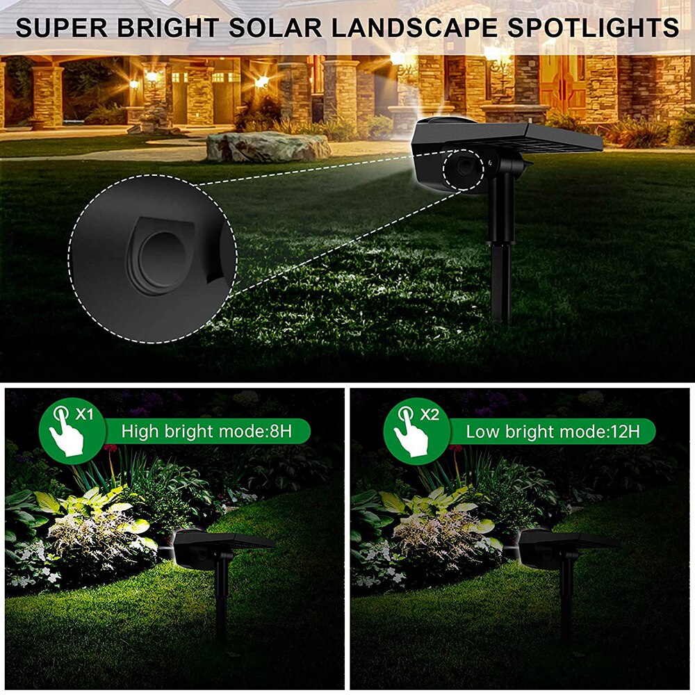 40 LED Outdoor Solar Lamp Automatically On/Off Solar Lawn Landscape Spotlights IP65 Waterproof Wall Light Garden Night Lights