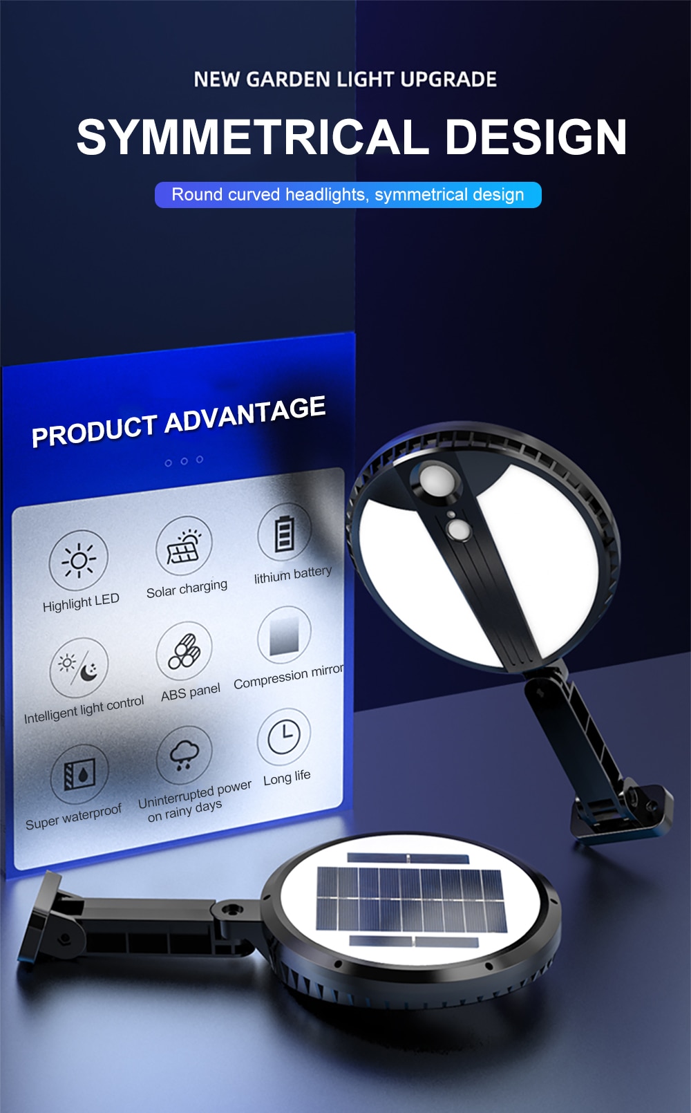 LED Solar Street Lights Outdoor PIR Motion Sensor Remote Control Waterproof Wall Lamp For Front door Garage Night Illumination