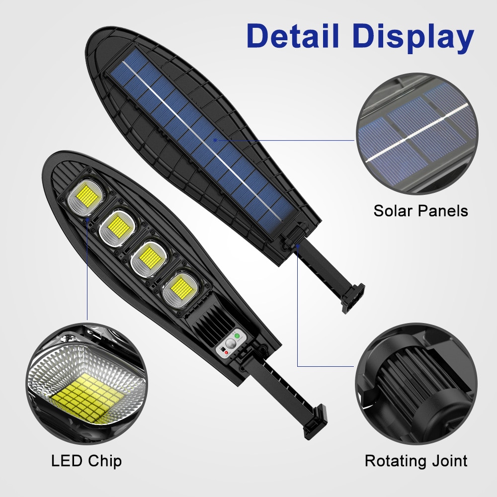42/84/126/168 LED Super Bright Outdoor Solar Lamp 3000mAh IP65 Waterproof Street Lights Motion Sensor Garden Yard Wall Light