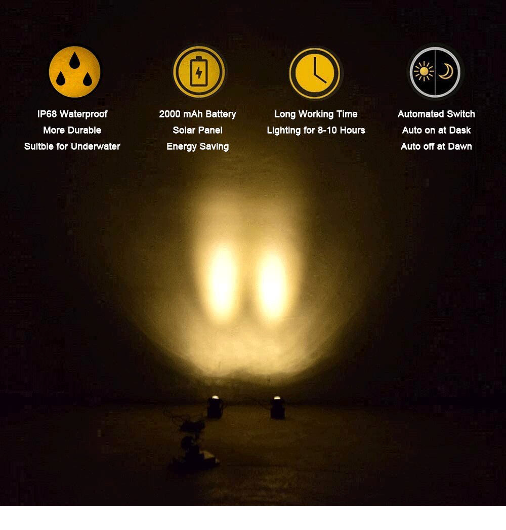 1-To-5 RGB Outdoor Solar Underwater Lights IP65 Waterproof LED Solar Lawn Lights For Swimming Pool Fish Pond Courtyard Lawn