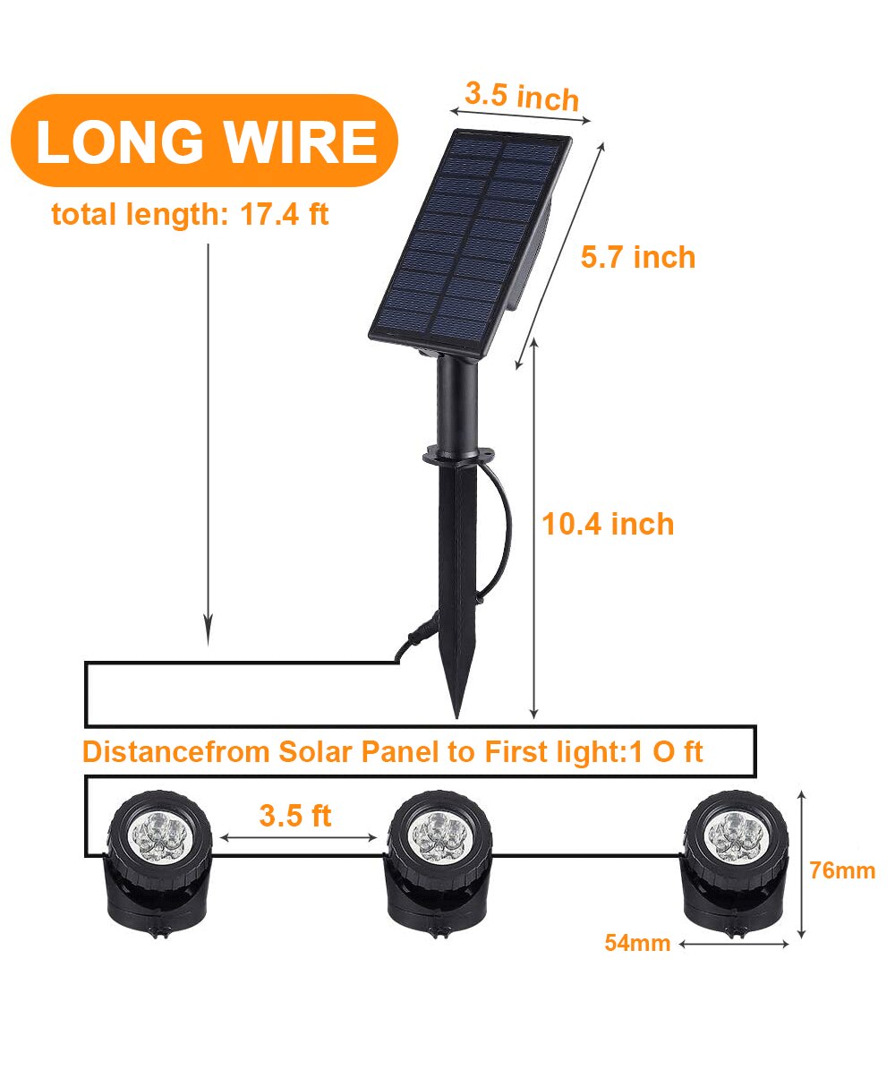 1-To-5 RGB Outdoor Solar Underwater Lights IP65 Waterproof LED Solar Lawn Lights For Swimming Pool Fish Pond Courtyard Lawn