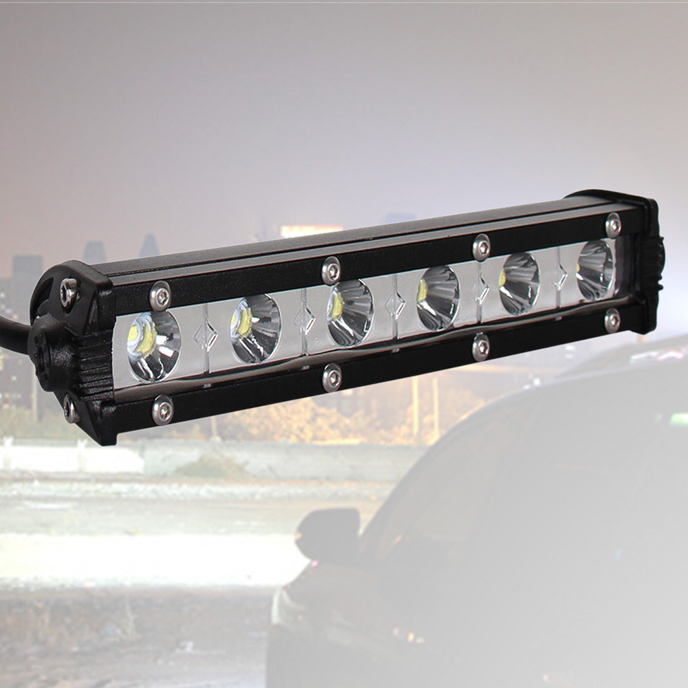 Slim 7inch 30W 3000LM Spot LED Single Row Work Light Bar Waterproof Dust proof Shockproof OFFROAD DRIVING SUV