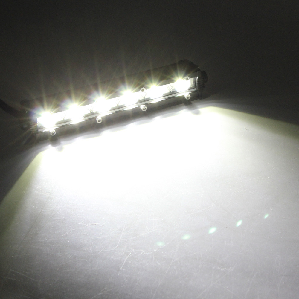 Slim 7inch 30W 3000LM Spot LED Single Row Work Light Bar Waterproof Dust proof Shockproof OFFROAD DRIVING SUV
