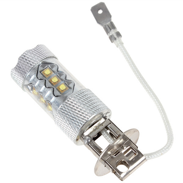 New Arrival H3 Socket 80W LED Car Light Xenon Pure White XBD R3 Lens High Power Auto Fog Light Daytime Running Led Bulb 12V