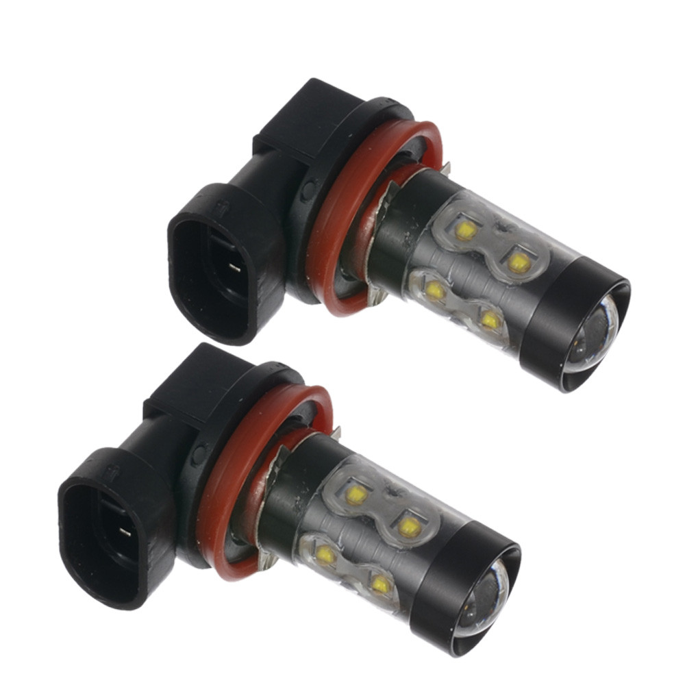 2x H11 950 LM 50W 6000K Chips High Power Plug and Play LED Car Fog Light LED Headlight Driving Lights 12V White