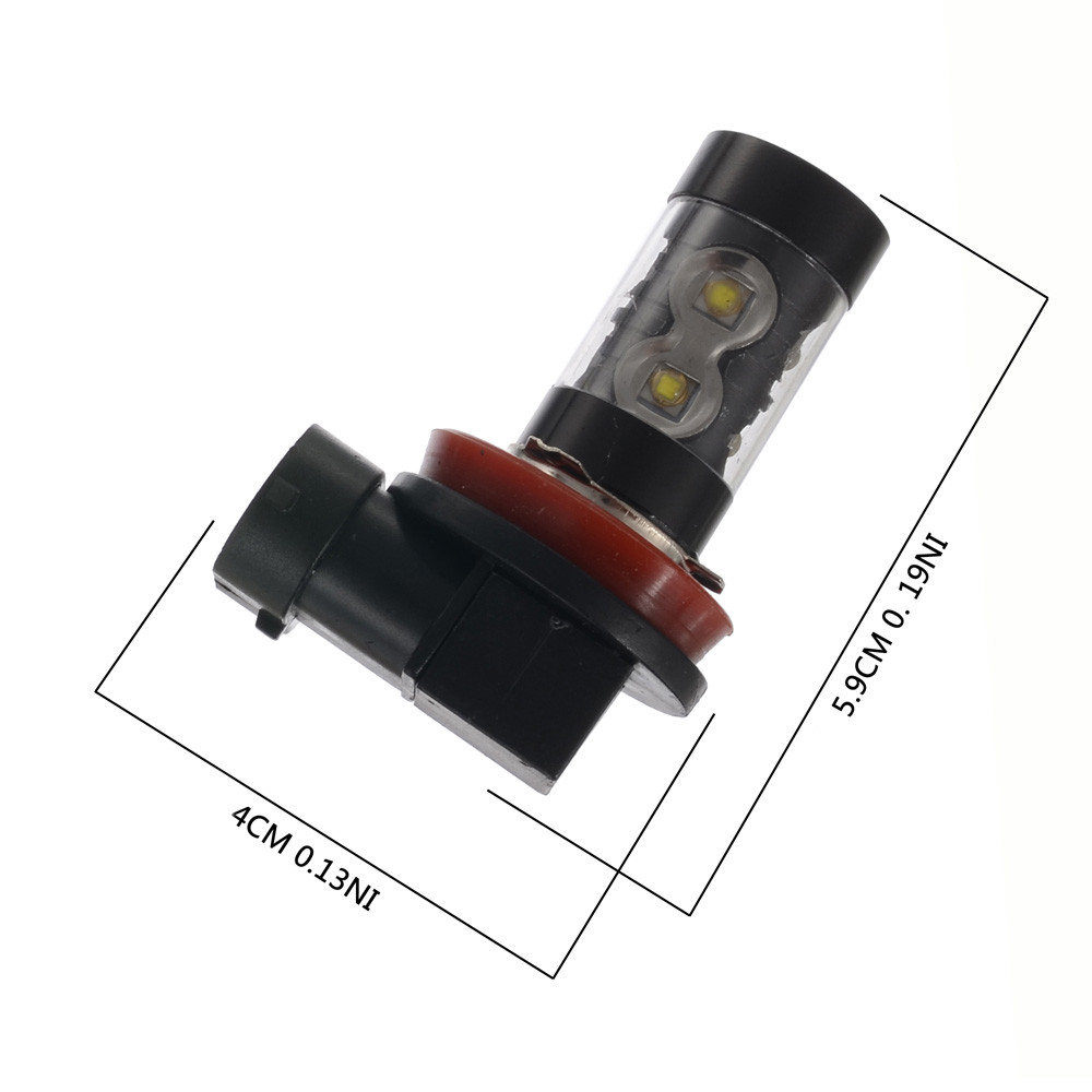 2x H11 950 LM 50W 6000K Chips High Power Plug and Play LED Car Fog Light LED Headlight Driving Lights 12V White