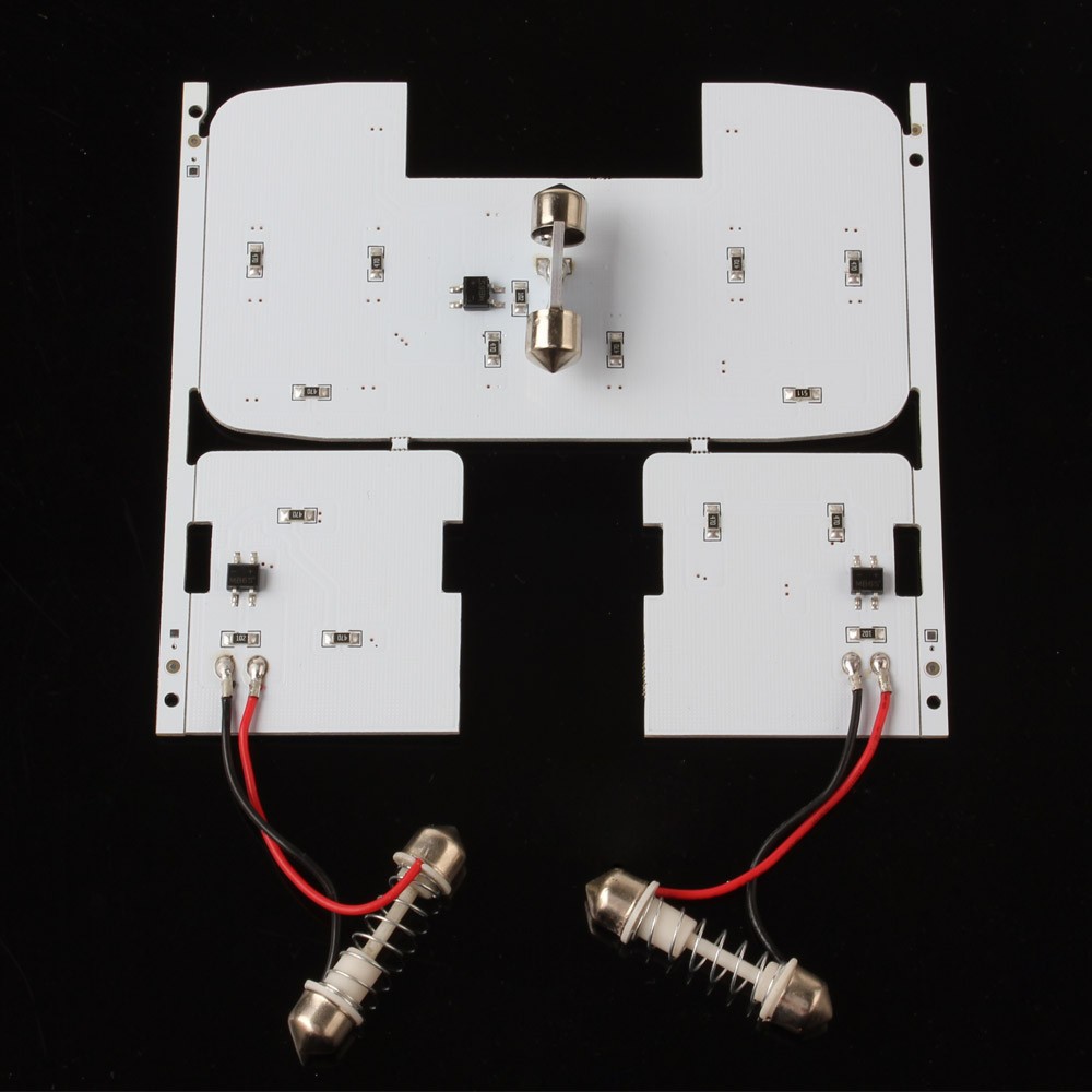9W DC12V 3x Car Reading Lights Dome Lamps LED Interior White Color Suitable For KIA RIO K2 2006 2012 Hyundai Solaris Accent