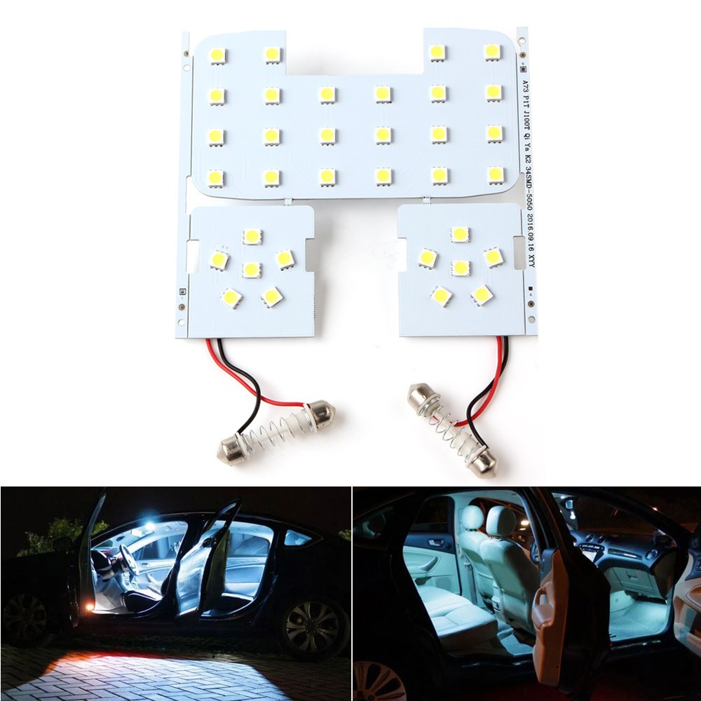 9W DC12V 3x Car Reading Lights Dome Lamps LED Interior White Color Suitable For KIA RIO K2 2006 2012 Hyundai Solaris Accent