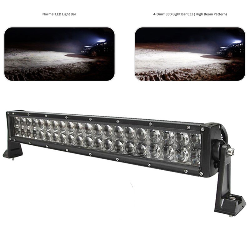 New High Quality 20000LM 200W 12V 24V 22Inch 4D Straight LED Work Light Bar Combo Beam ATV SUV UTE Truck UTV fits12V24V vehicles