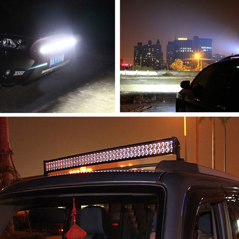 New High Quality 20000LM 200W 12V 24V 22Inch 4D Straight LED Work Light Bar Combo Beam ATV SUV UTE Truck UTV fits12V24V vehicles