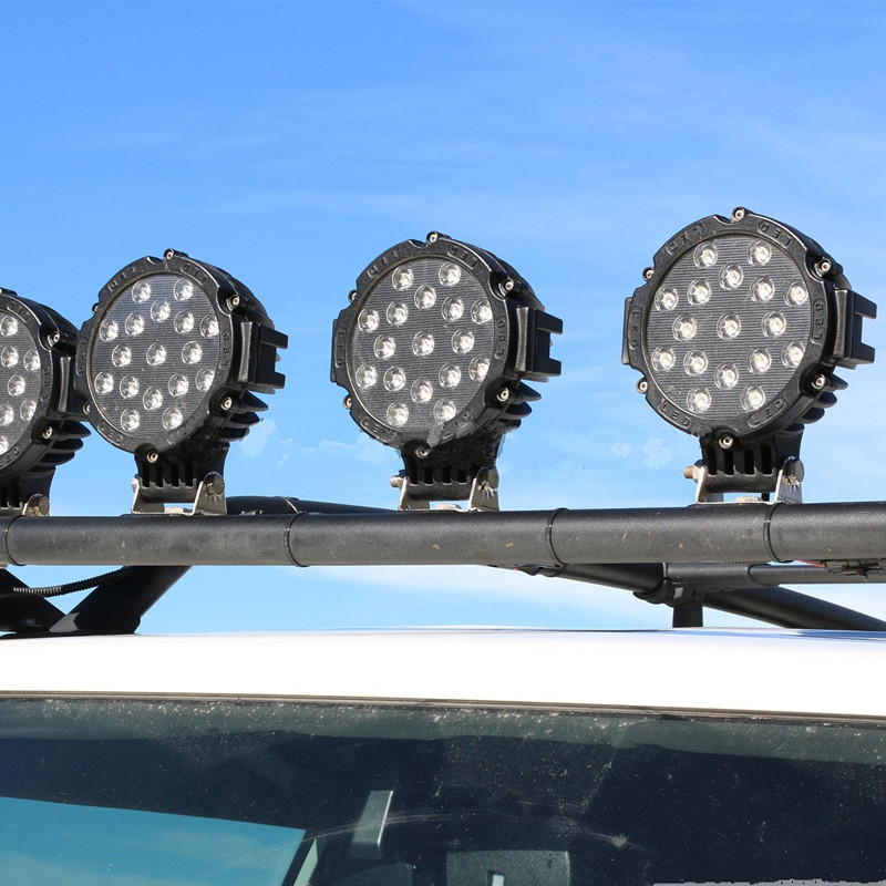 51W LED Work Light Bulbs Spot Flood Combo Beam For Driving Fog Lights Led Car Lights SUV Car Used 12v 24v led lamp led headlight