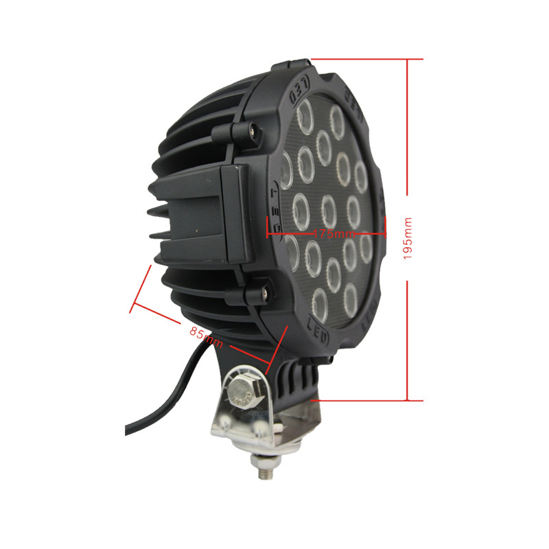 51W LED Work Light Bulbs Spot Flood Combo Beam For Driving Fog Lights Led Car Lights SUV Car Used 12v 24v led lamp led headlight