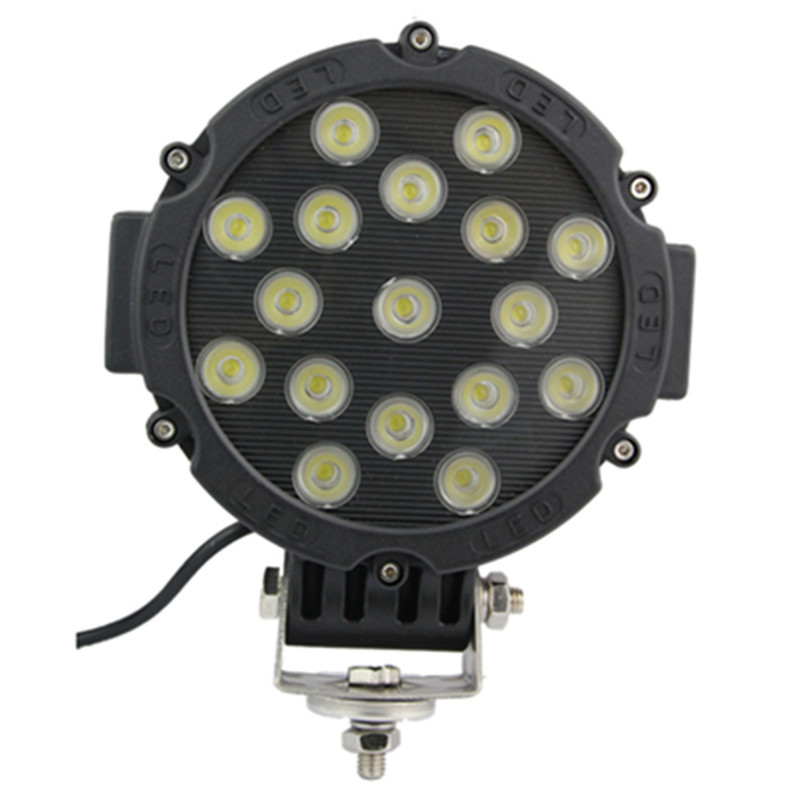 51W LED Work Light Bulbs Spot Flood Combo Beam For Driving Fog Lights Led Car Lights SUV Car Used 12v 24v led lamp led headlight