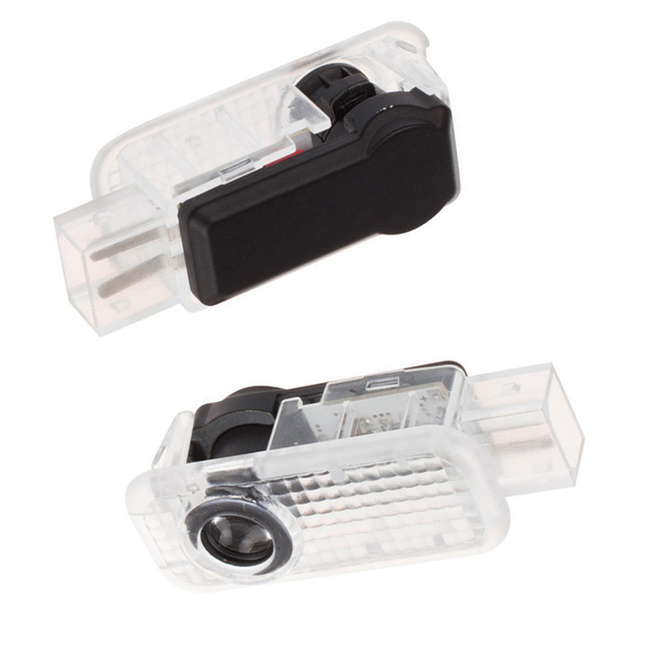 2Pcs High Brightness LED Vehicle Welcome Courtesy Laser Light Projector Logo Ghost Shadow Lamp for Audi Car Door
