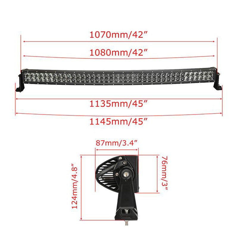 400W 40000lm 42 inch 400W Work Light Combo DC12V 24V Trucks Wagon ATV SUV Pickup 4WD 4x4 Led Bar Offroad