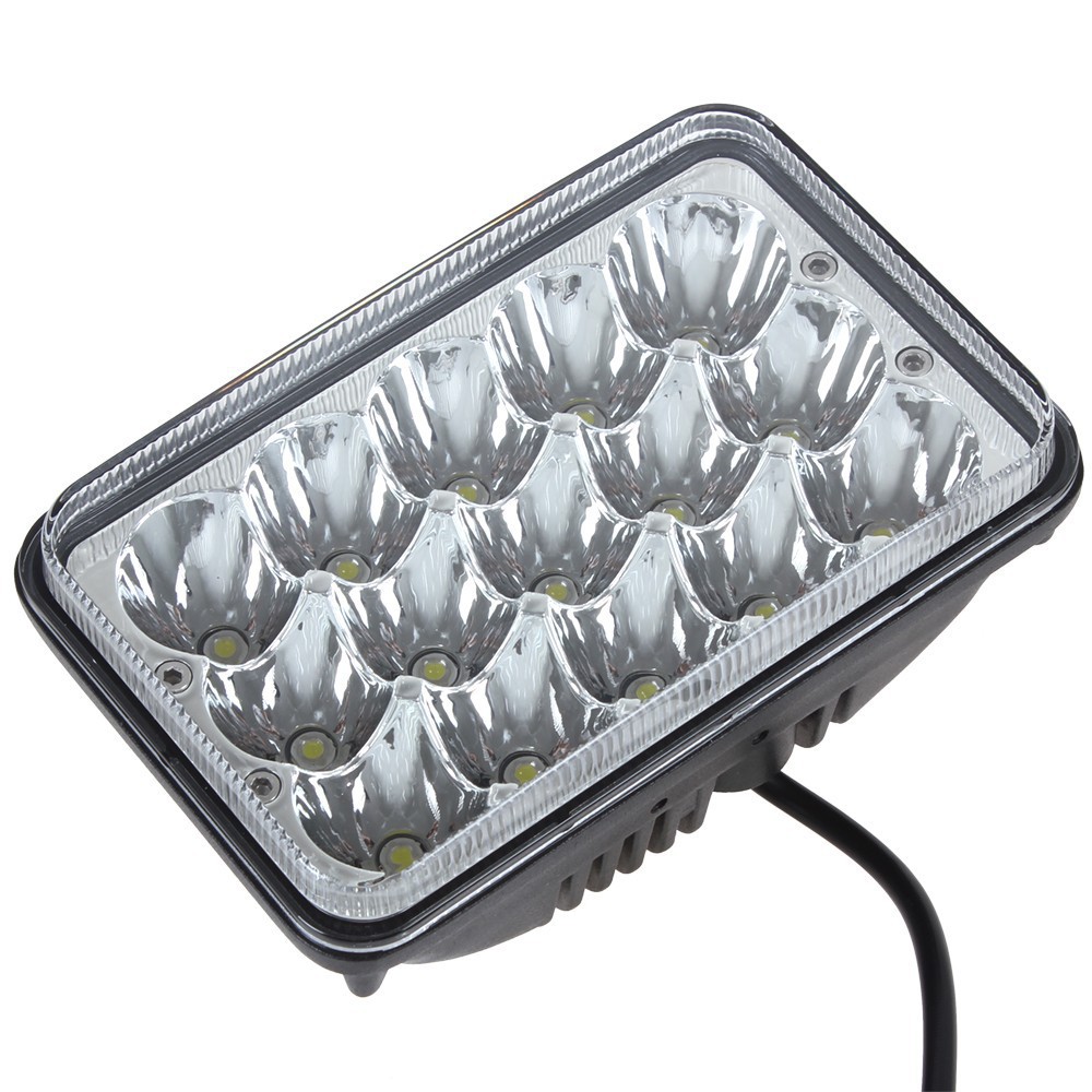6 Inch 12V 24V 6000K 45W Waterproof LED Car Work Light for Truck Trailer 4x4 4WD SUV ATV OffRoad Car Motorcycle Boat