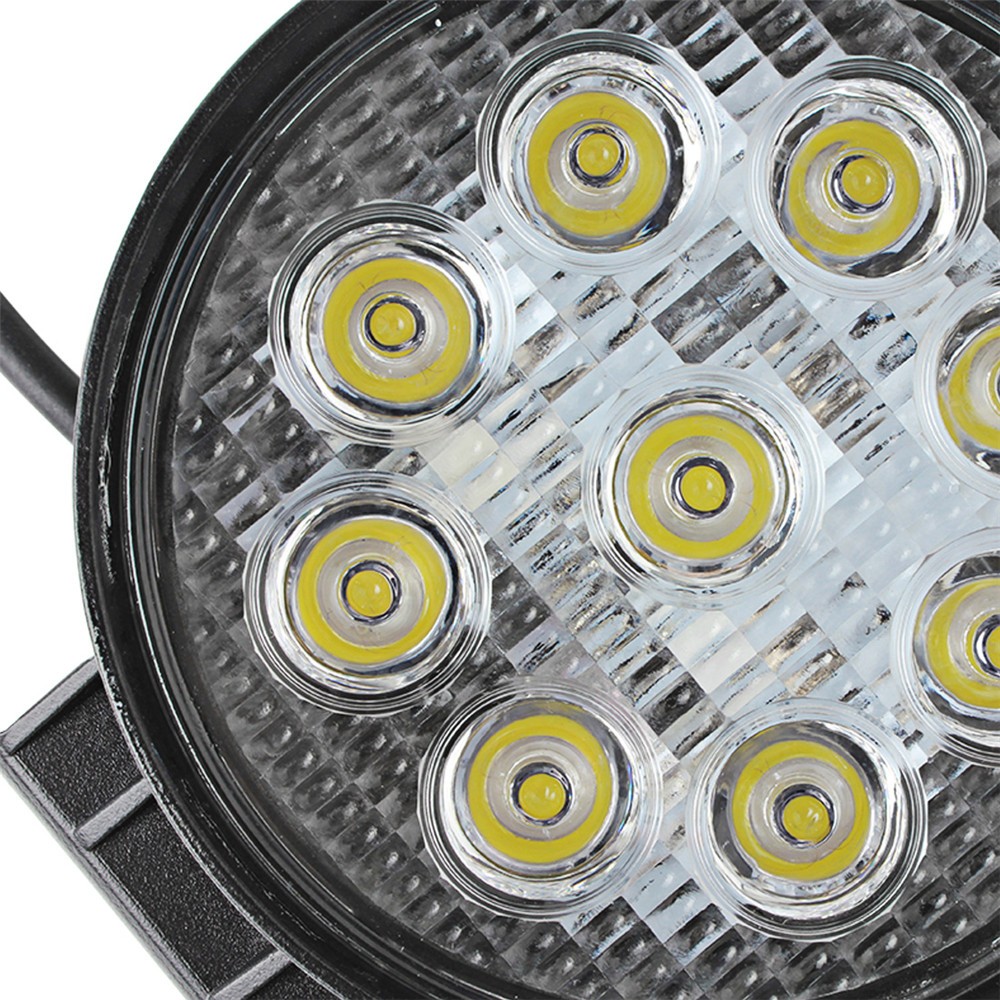 4 Inch 1PCS High Quality 27W 12V 24V LED Work Light Spot Flood Lamp for Motorcycle Tractor Truck Trailer