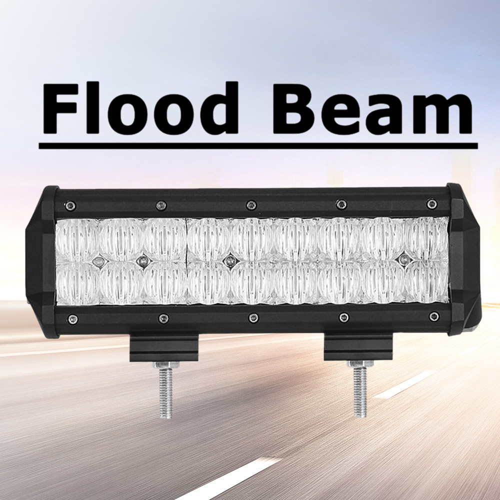 9inch 90W Waterproof IP 68 9000LM 5D Lens LED Light Bar Flood Spot Work Lamp SUV ATV 4WD