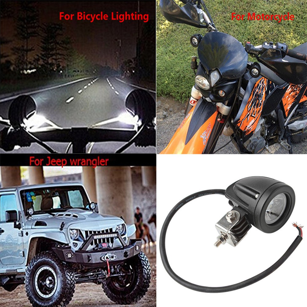  12V Spot Beam Waterproof 760ML10W Led Work Light Bar Drving Fog Lamp Motorcycle Tractor Boat Off Road Truck SUV ATV