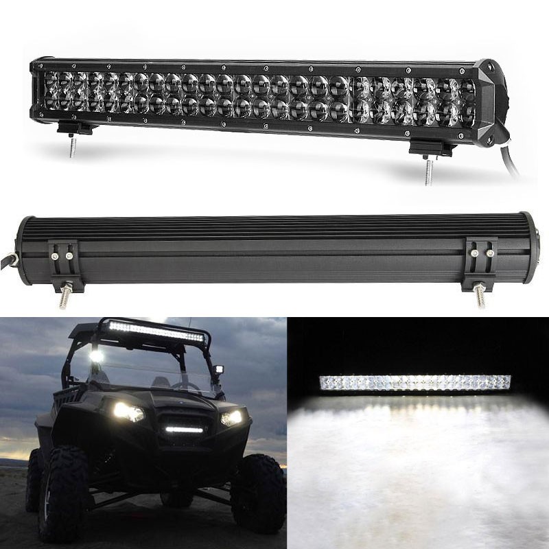 24000LM 240W 12v 24v 23Inch 4D Straight LED Work Lights Driving Lamp Combo Beam for Truck SUV ATV LED Bar Fit for12V24V vehicles