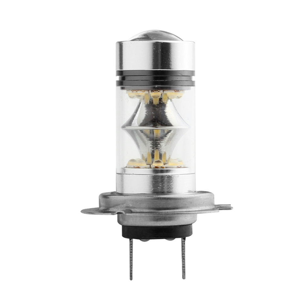 2PCS H7 DC 12V 28V 75W LEDs Light 800LM White High bright Light Car Fog Lamp with 360 Degree Beam Angle