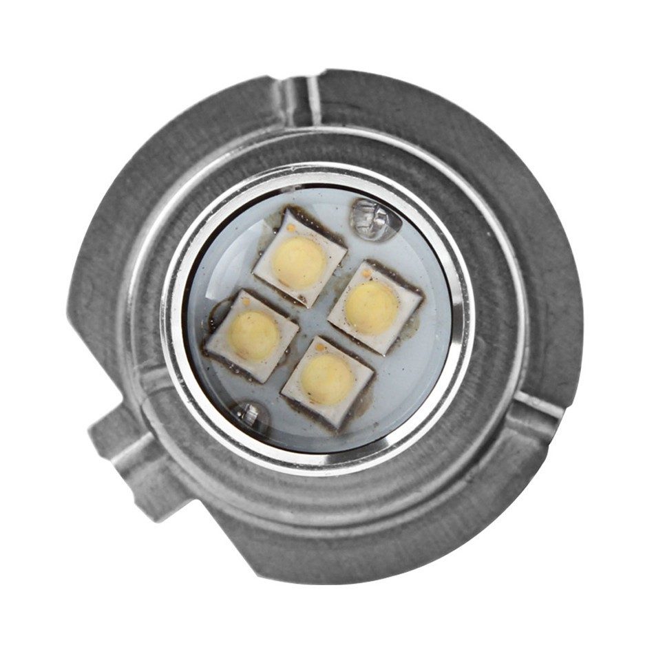2PCS H7 DC 12V 28V 75W LEDs Light 800LM White High bright Light Car Fog Lamp with 360 Degree Beam Angle