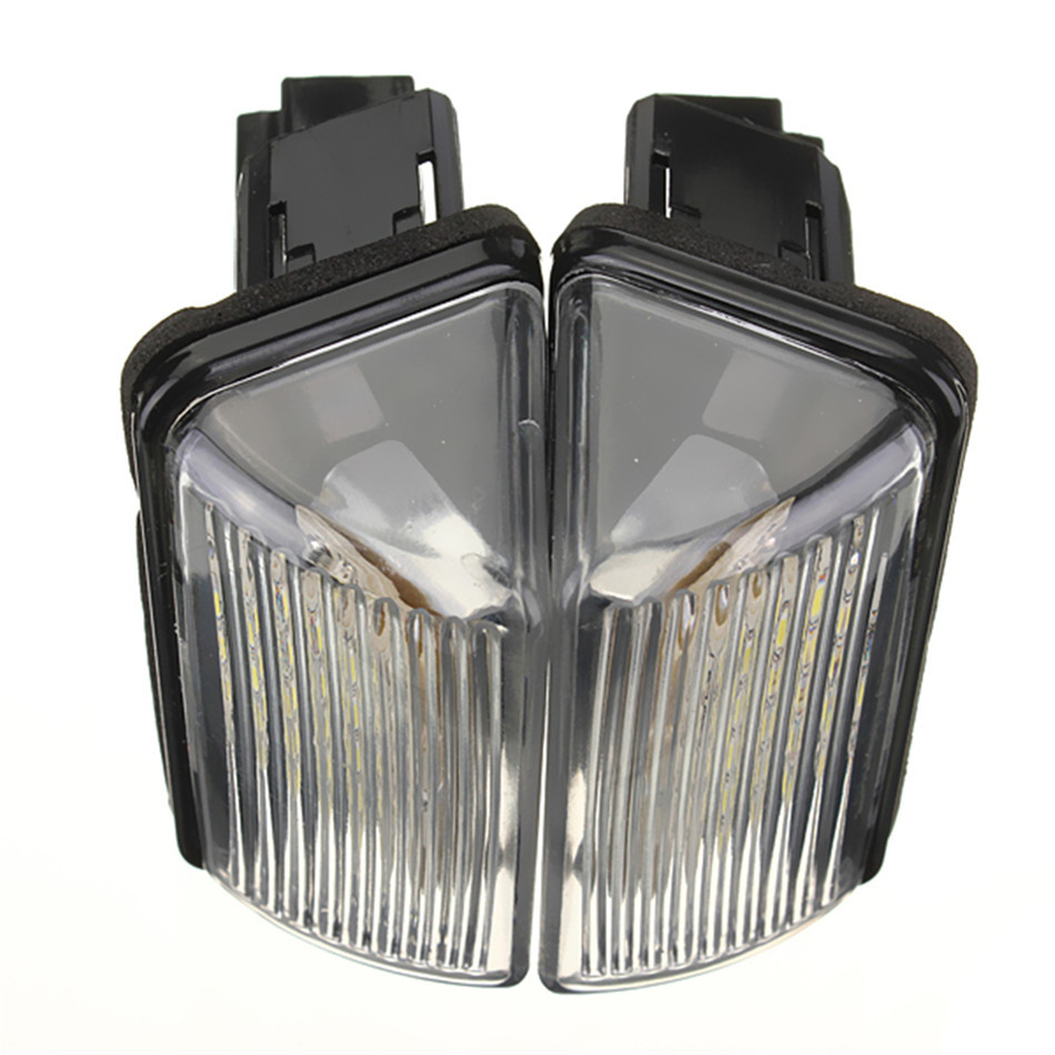 2PCS High Brightness Low Power White 18 LEDs License Number Plate Light For Peugeot Citroen
