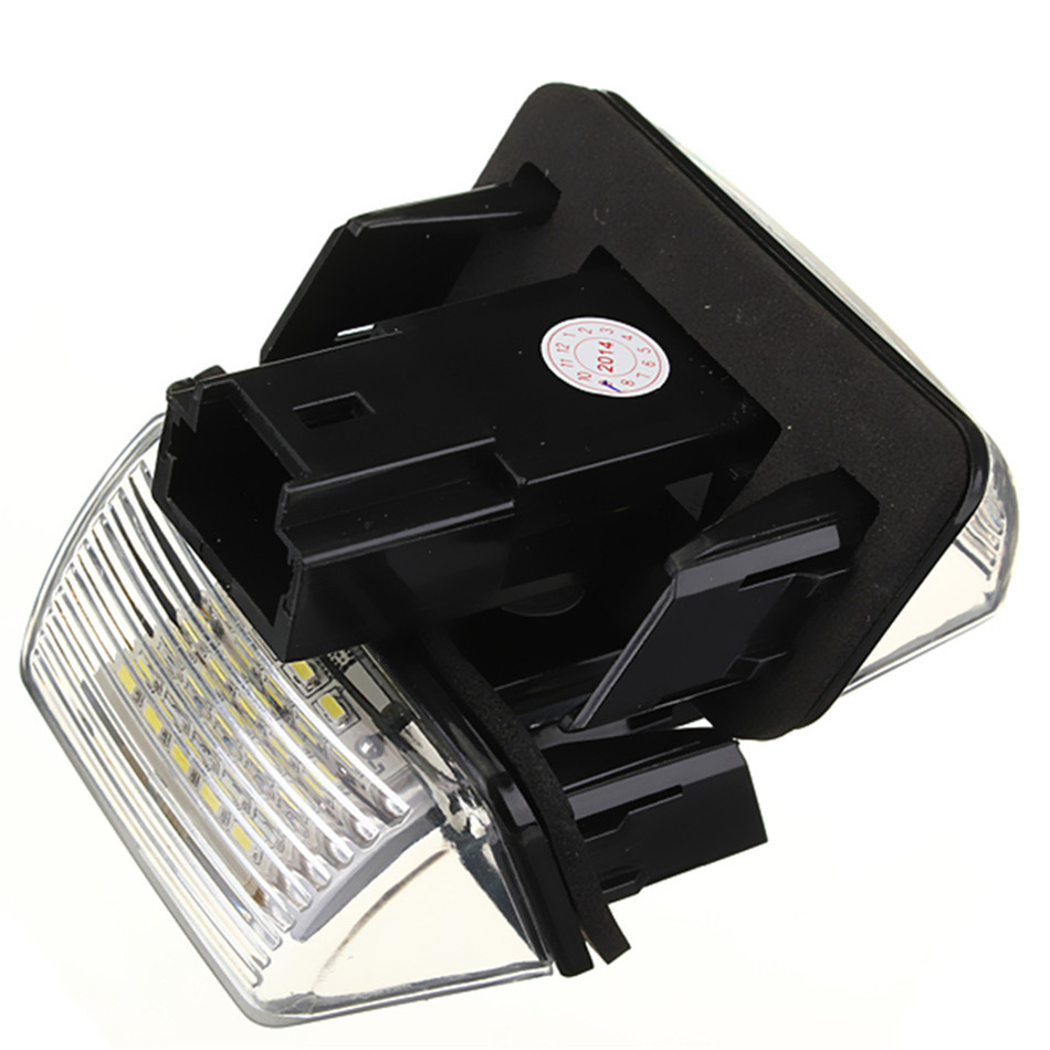 2PCS High Brightness Low Power White 18 LEDs License Number Plate Light For Peugeot Citroen