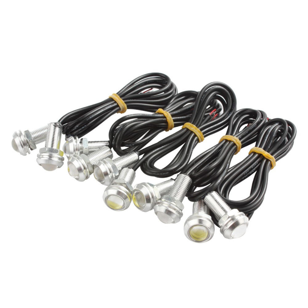 10Pcs 9W 12V White Light LED Eagle Eye Car Light Daytime Running Reverse Signal Rear Turn Lamp