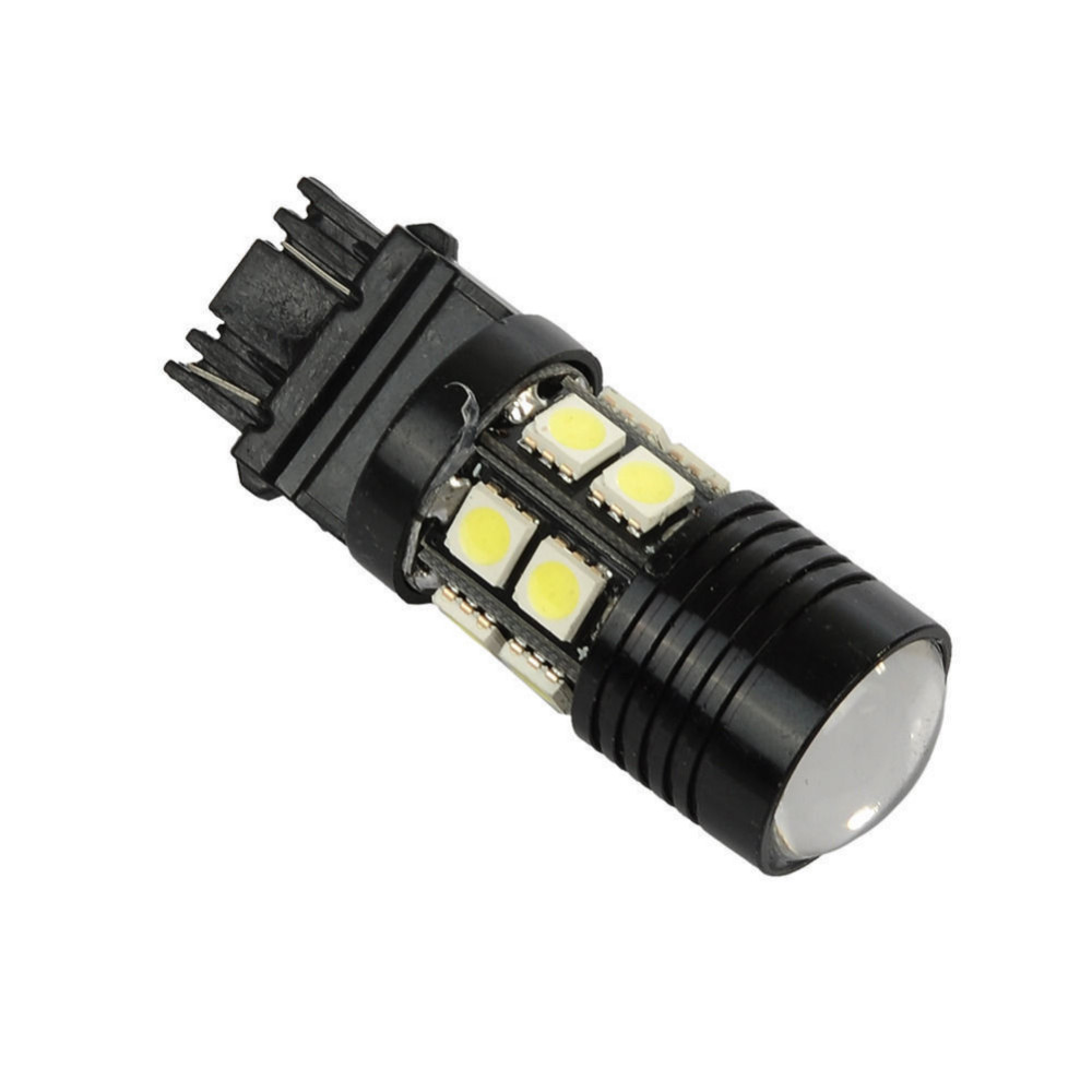 DC 12V 4x 3157 700Lm White 6000K Back Up Reverse Projector 12 SMD Chip LED Lights Bulbs support for SUVs Campers and Trailers