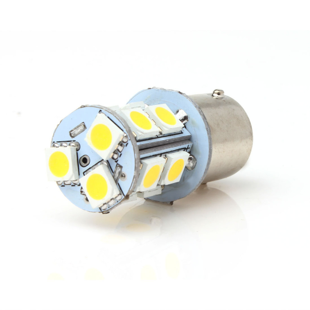 10PCS Universal High Bright 13SMD 12V LED Warm White Light RV Camper Trailer Interior Light Bulbs