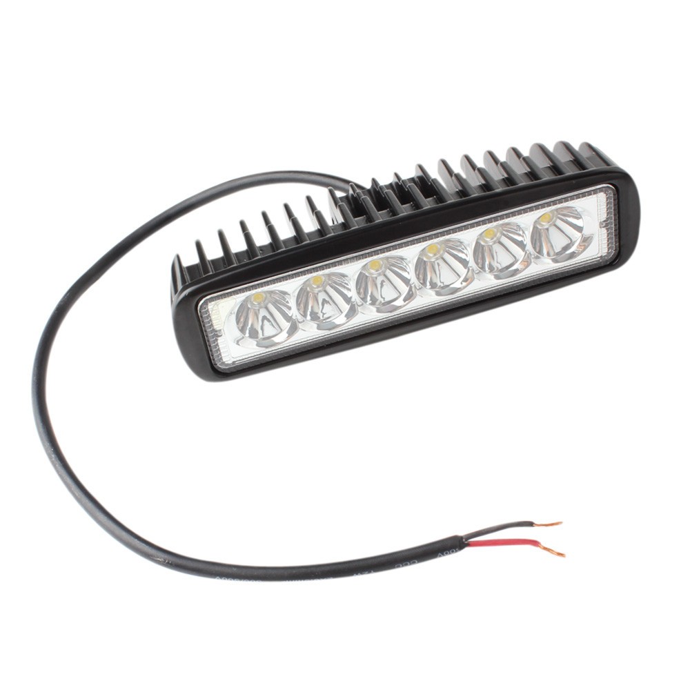 10PCS 6 Inch 12V 2000K Car LED Work Light 2150LM 18W Waterproof Bar Fog Light Lamp For Truck Trailer SUV OffRoad Spotlight