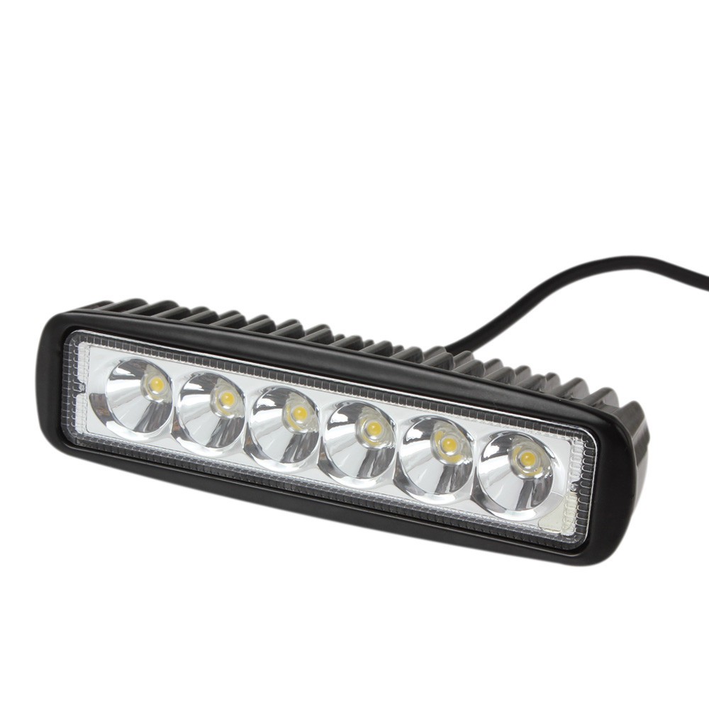 10PCS 6 Inch 12V 2000K Car LED Work Light 2150LM 18W Waterproof Bar Fog Light Lamp For Truck Trailer SUV OffRoad Spotlight