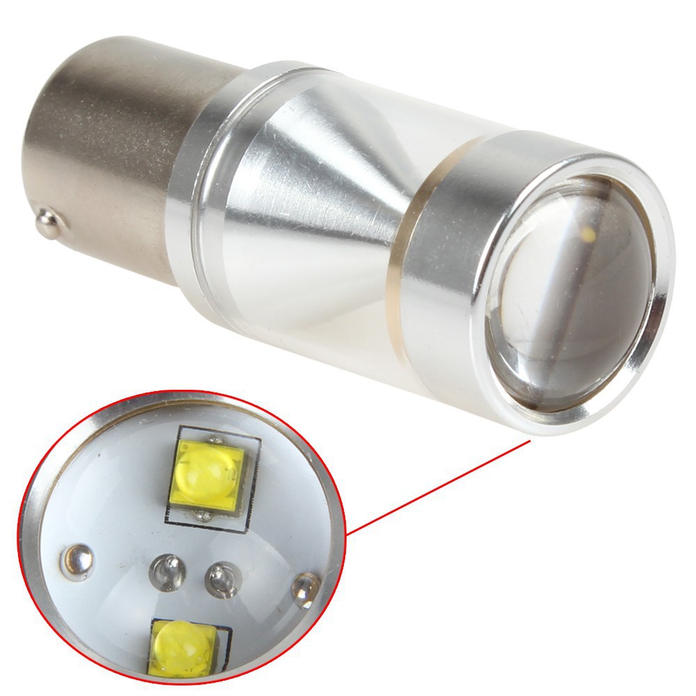 Sale 1 Pair 750LM LED Light 360 Degree 30W LEDs White Car Light 1156 Car Back Up Brake Lamp