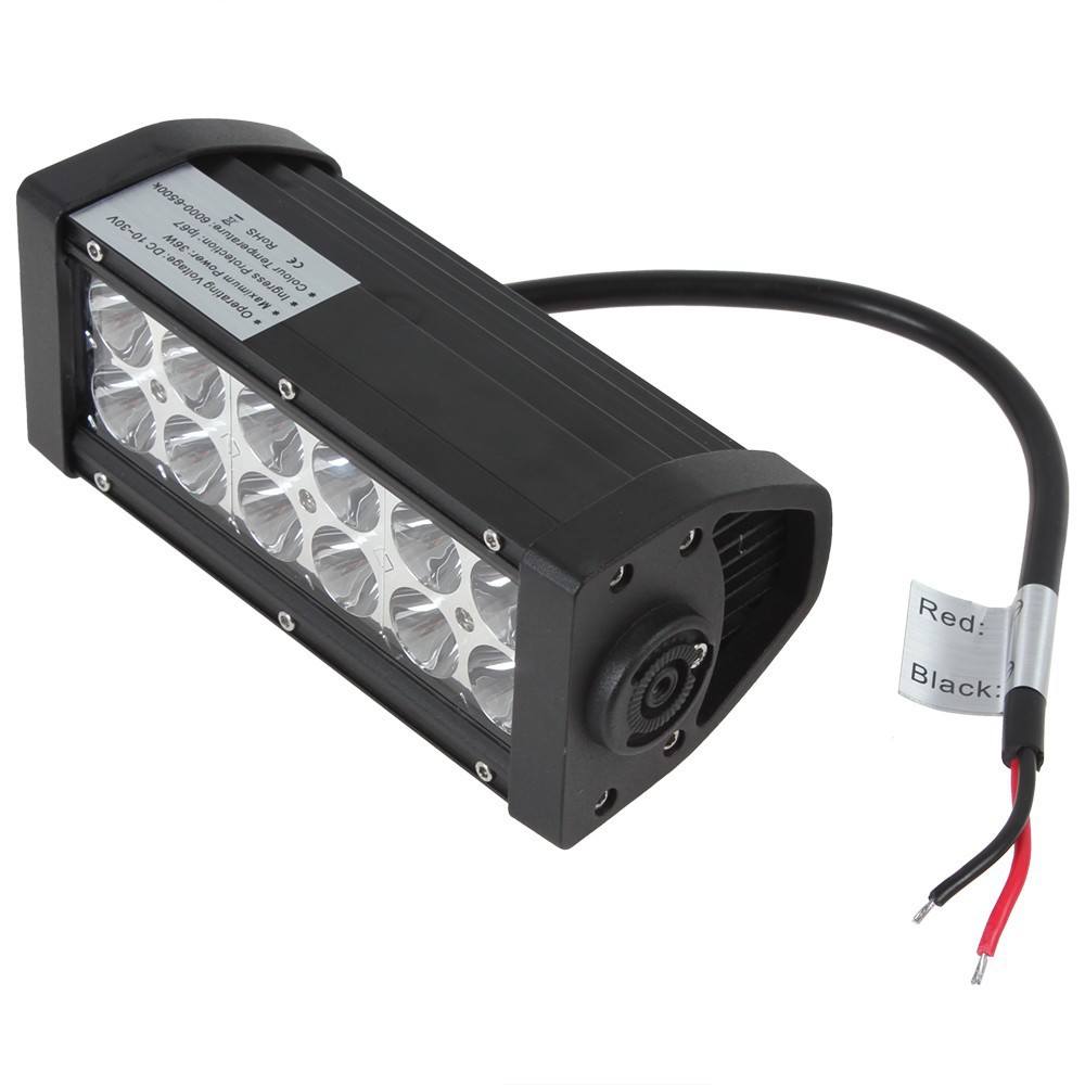 Sale 2520LM 12 x 3W LED Light Multifunction Stroboflash Double Stack Bar light for Truck Trailer OffRoad Car Motorcycle