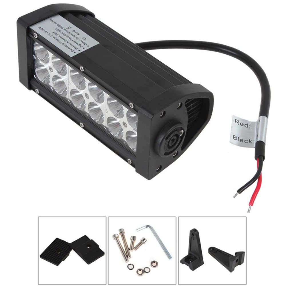 Sale 2520LM 12 x 3W LED Light Multifunction Stroboflash Double Stack Bar light for Truck Trailer OffRoad Car Motorcycle