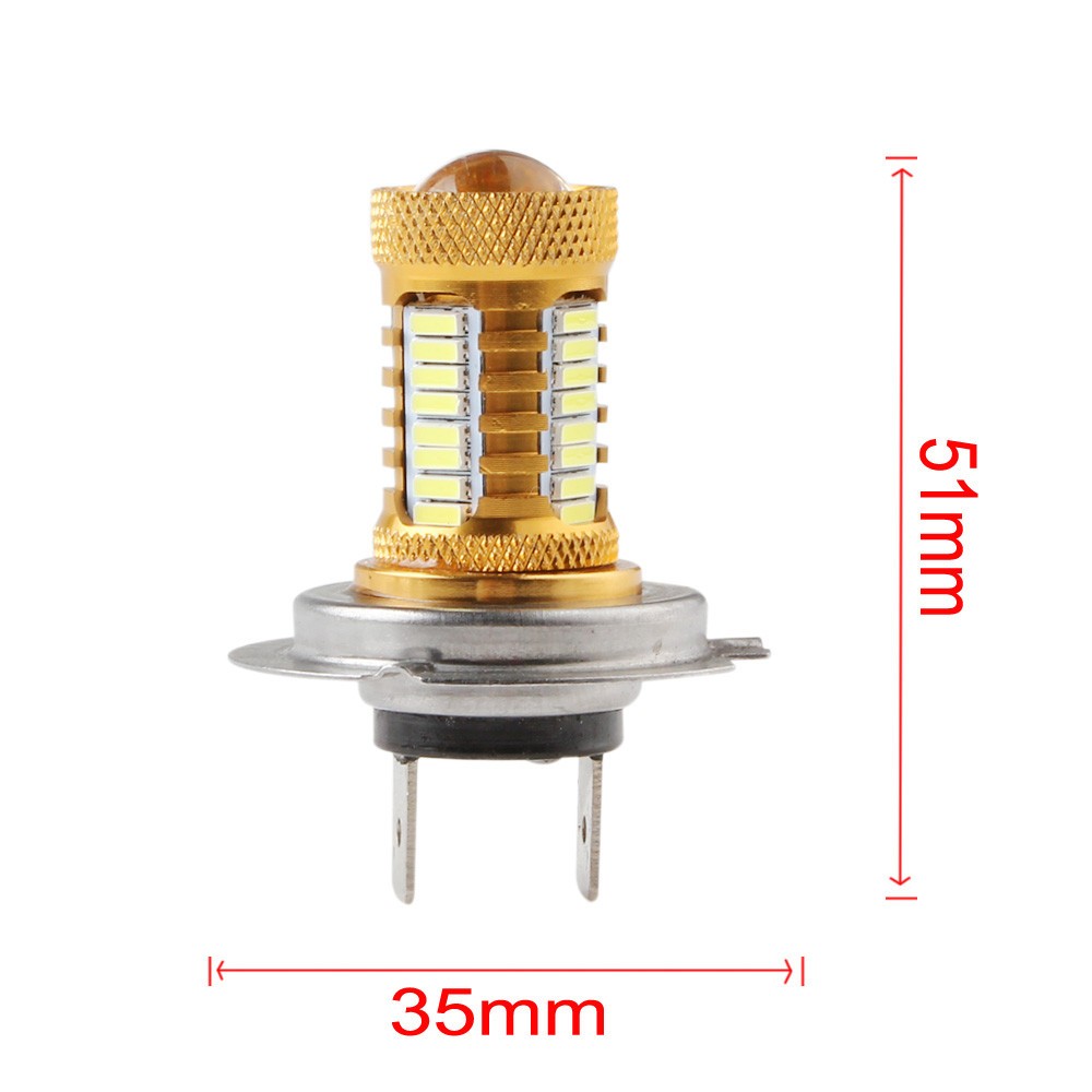2Pcs Sale 12W H7 3014 32 LED 360 Degree Vehicle Fog White Lamp 320Lm Headlight Bulb DC 12V