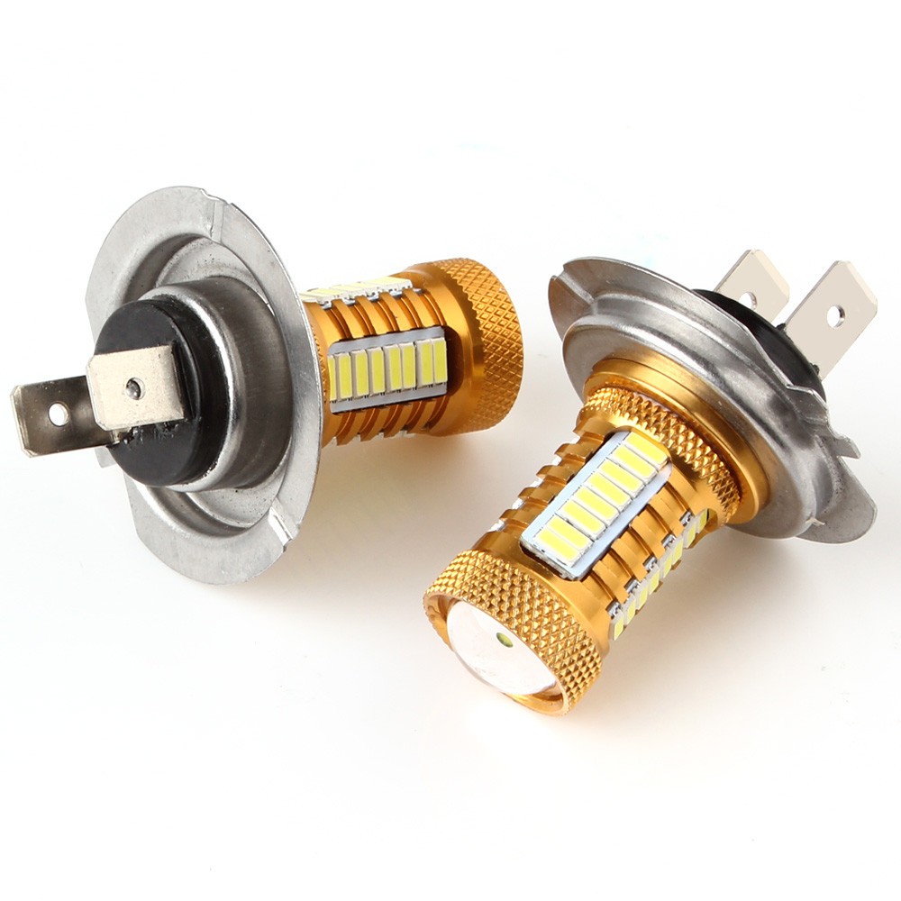 2Pcs Sale 12W H7 3014 32 LED 360 Degree Vehicle Fog White Lamp 320Lm Headlight Bulb DC 12V