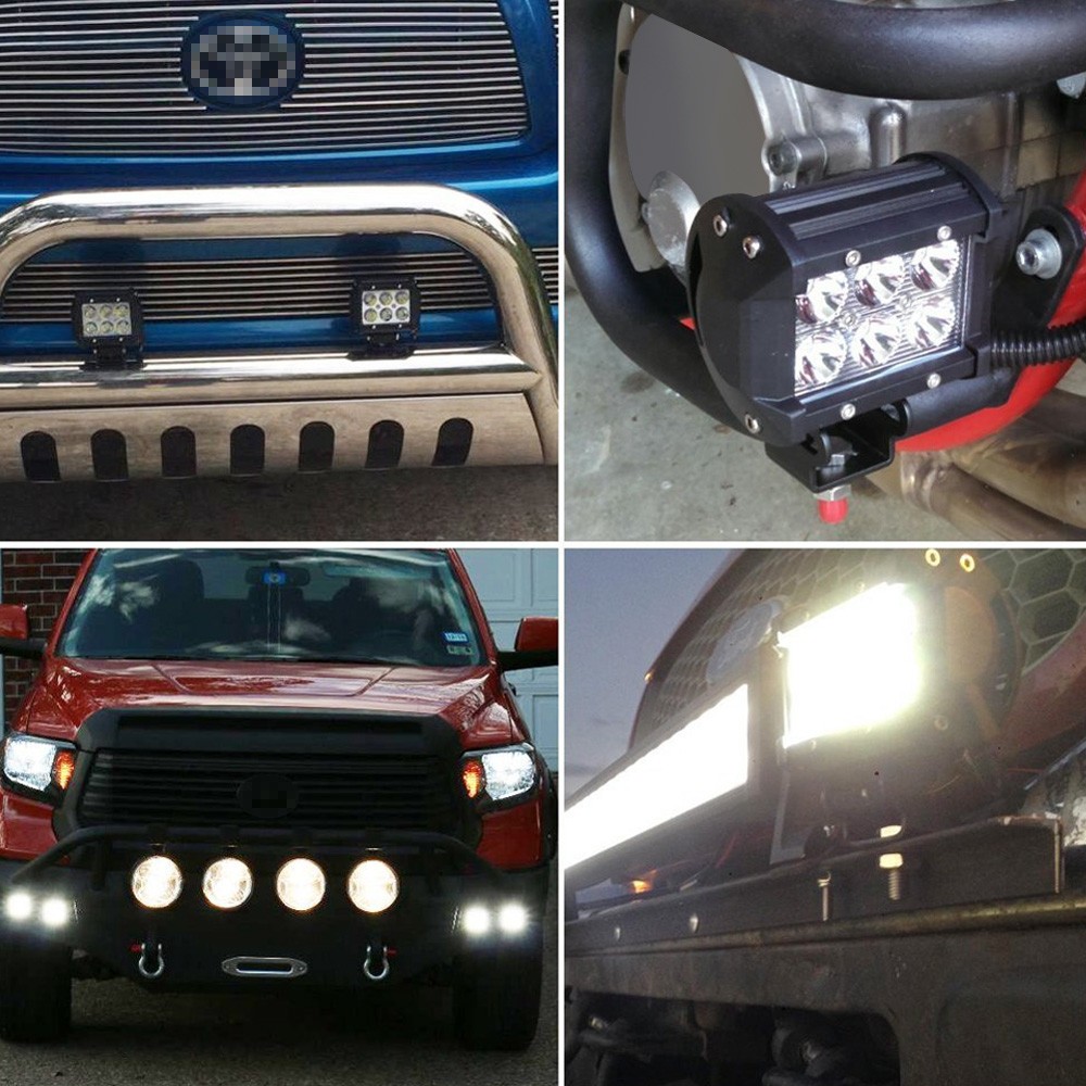 Sale 1440LM 18W LED Car Work Light Super Power Waterproof for Motorcycle Tractor Boat 4WD Offroad SUV ATV