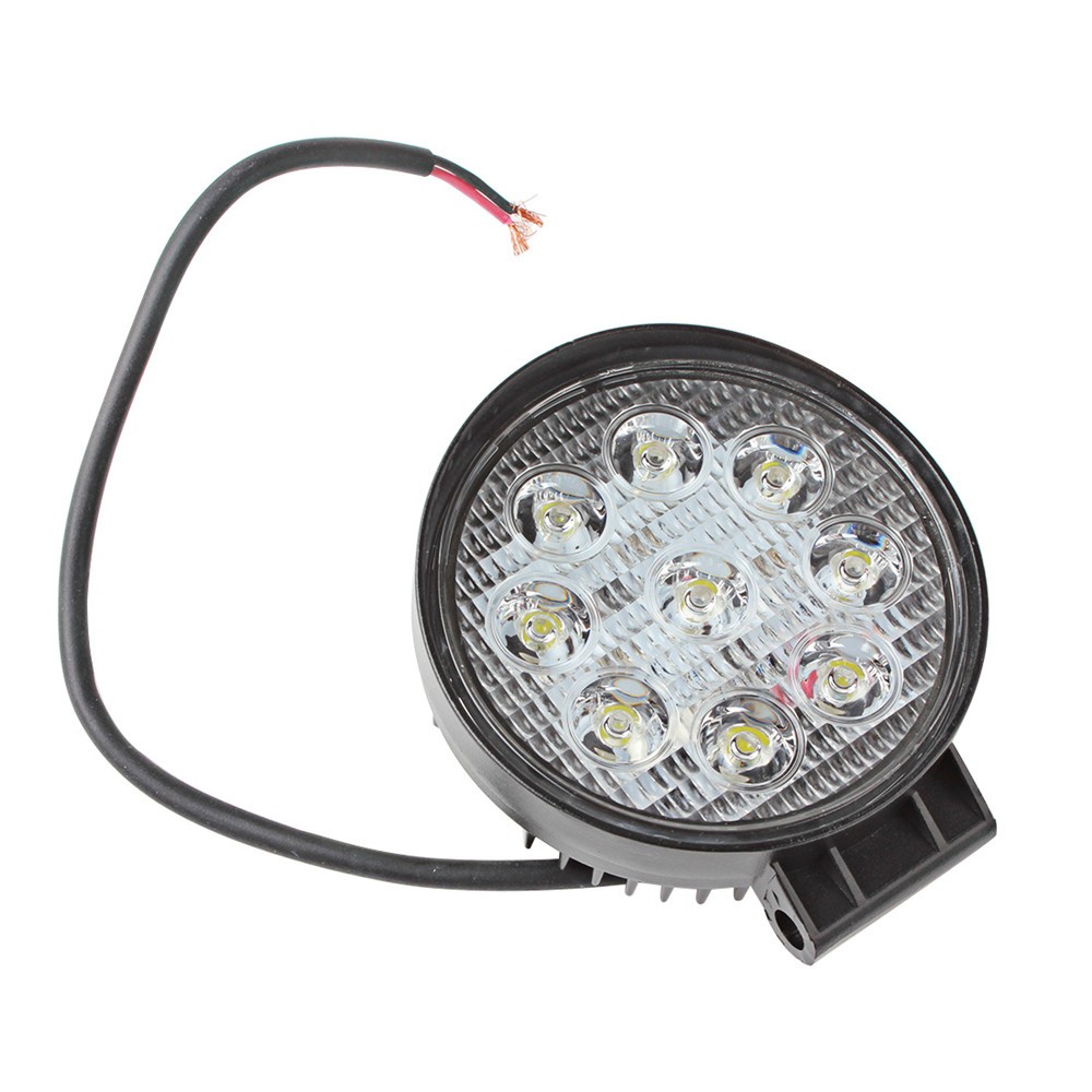 2x 27W LED Cool White 6500K Work Light Round Flood Spot Lamp ATV SUV Off road Car Boat Truck 12V 24V 30000 hours life time
