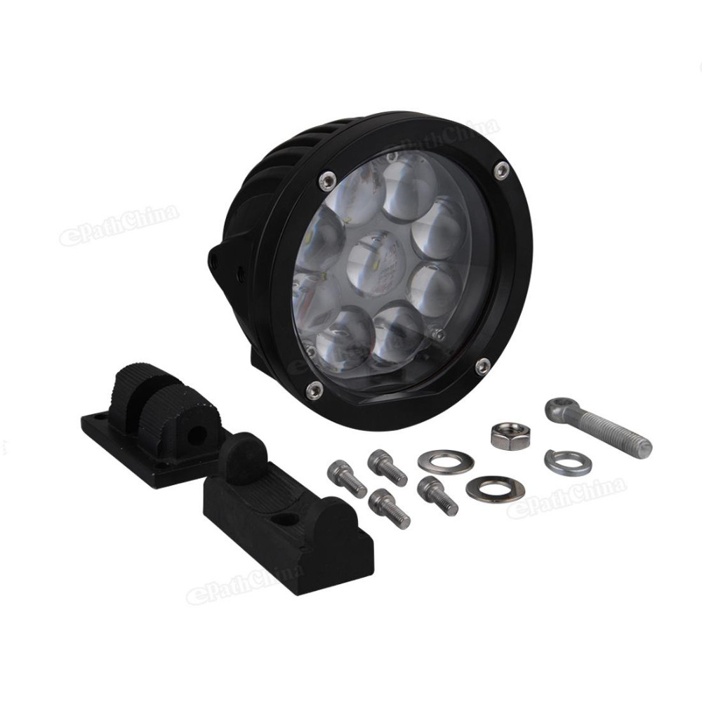 NEW 3960LM White 6000K 5.5 Inch 45W Spot Flood 9x LEDs DC 10 30V Round Work Light for Car 4WD Offroad SUV ATV Lamp