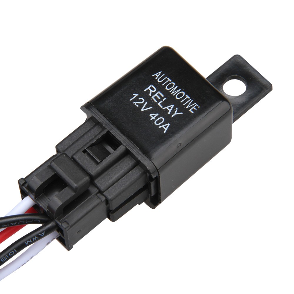 New High Quality Universal12V40A Car Fog Light Wiring Harness Kit Loom For LED Work Driving Light Bar With Fuse And Relay Switch